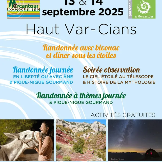 8ème week-end Écotourisme Mercantour haut-Var et Cians_Guillaumes