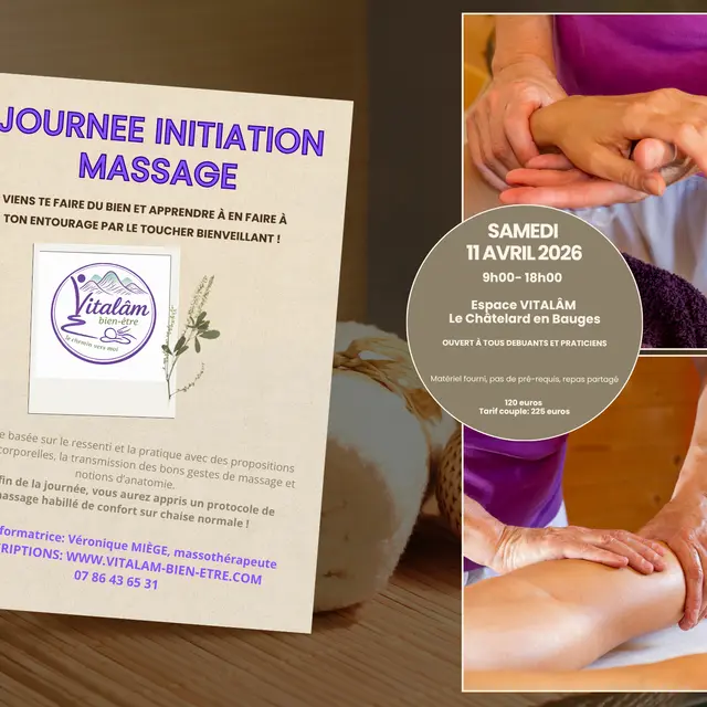 affiche initiation massage