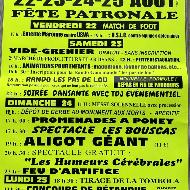 Fête patronale de Loupiac_Pleaux