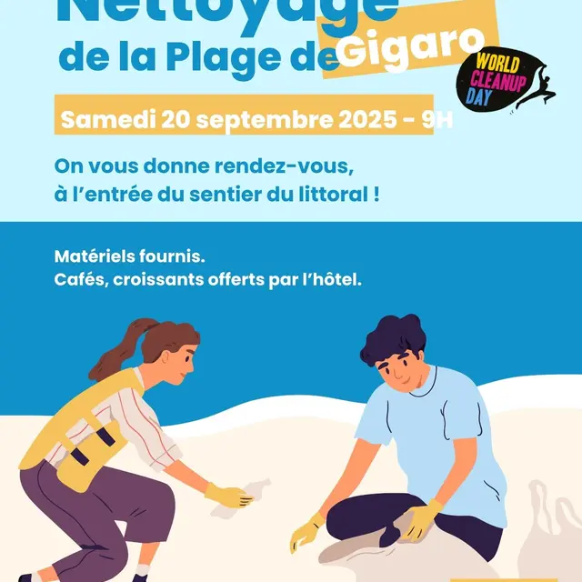 World Clean-up Day : Nettoyage de la plage_La Croix-Valmer