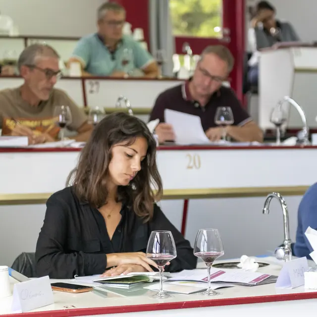 Dégustation dans l'Amphithéâtre