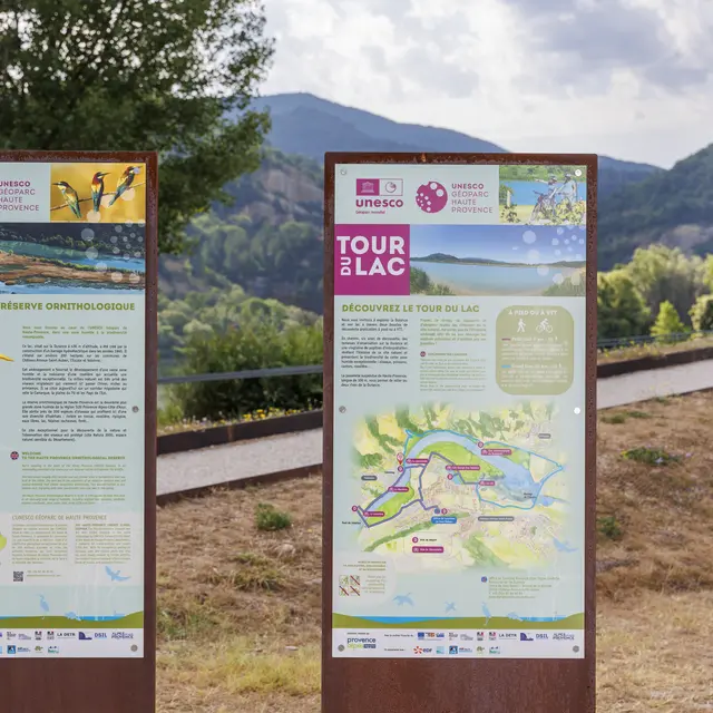 Panneaux Tour du Lac