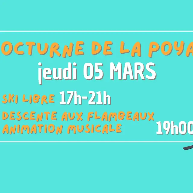 Les nocturnes de ski à la Poya_Vallorcine