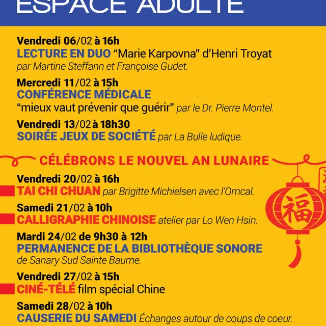 Célébrons le nouvel an lunaire - TAI CHI CHUANTAI CHUAN_Bandol