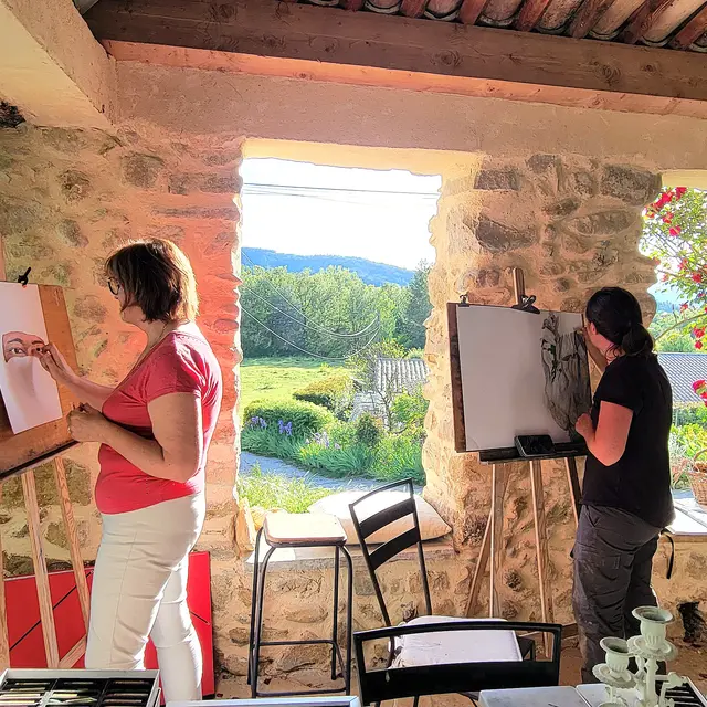Cours collectifs de peinture en Provence
