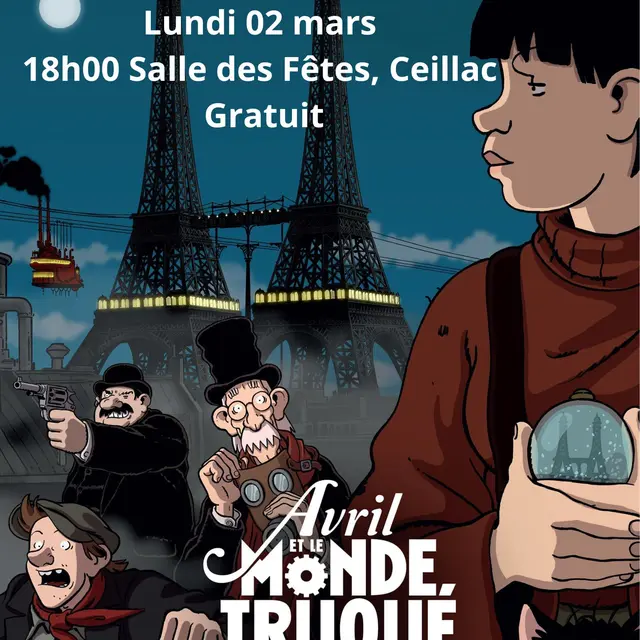 Projection de film : Avril et le monde truqué_Ceillac