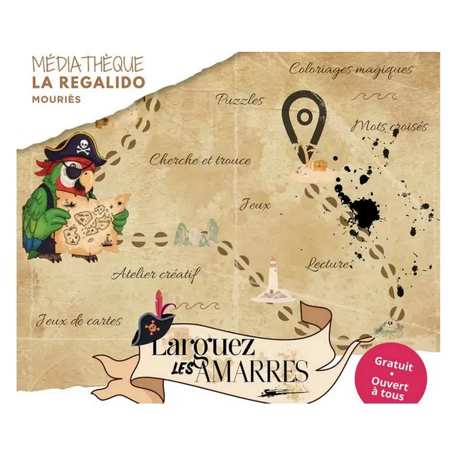 Larguez les amarres à la Médiathèque de Mouriès 26.08 au 02.09.26