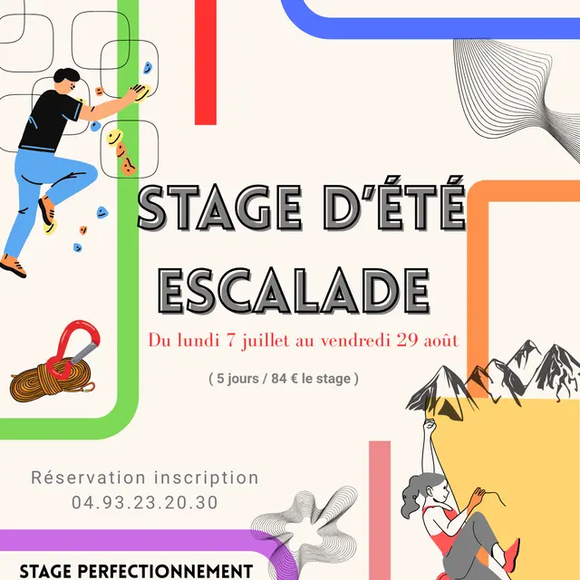Stage d'été escalade_Saint-Martin-Vésubie