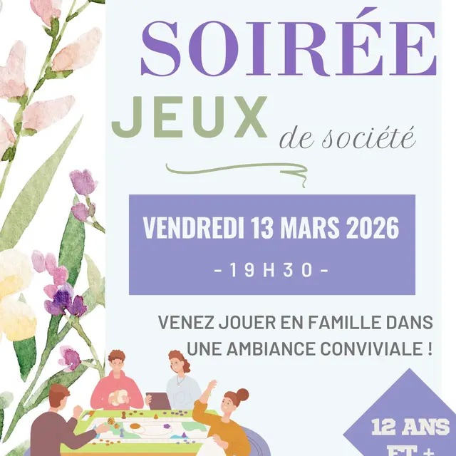 Soirée jeux de société