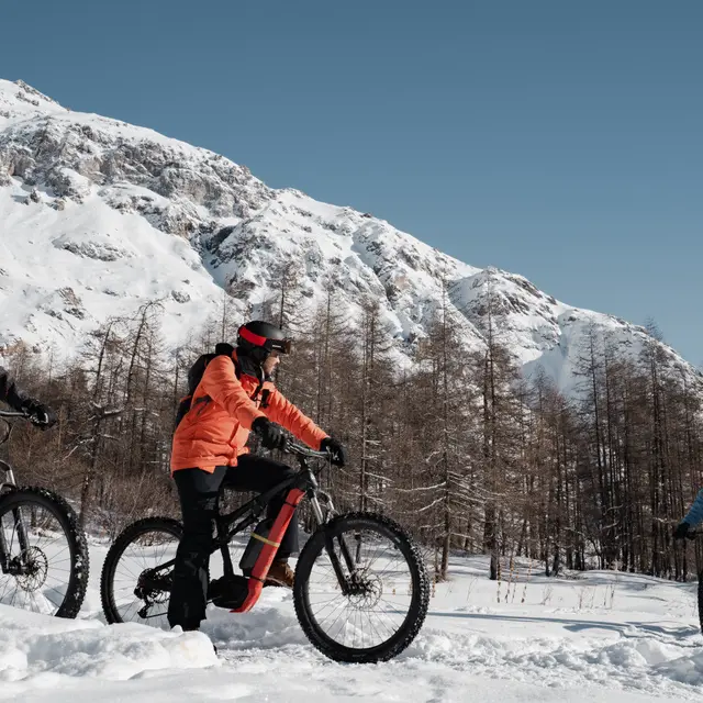 Introduction to Fat Biking Val d Isere Val d Isere Alps ski resort and winter sports