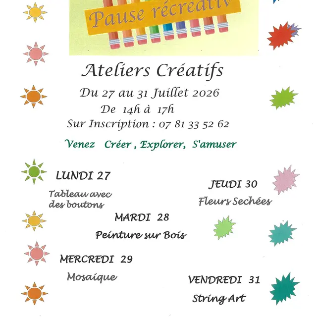 Atelier créatif Tableau avec des boutons_Oraison