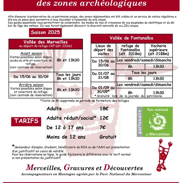 Visite guidée régulières des gravures rupestres de la vallée des Merveilles et de Fontanalba_Tende