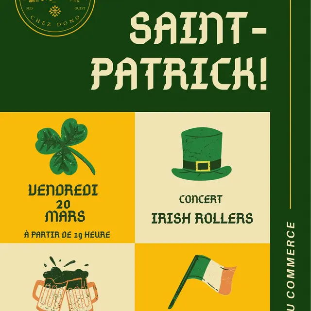 Soirée Saint Patrick au Café du Commerce_Lauzerte