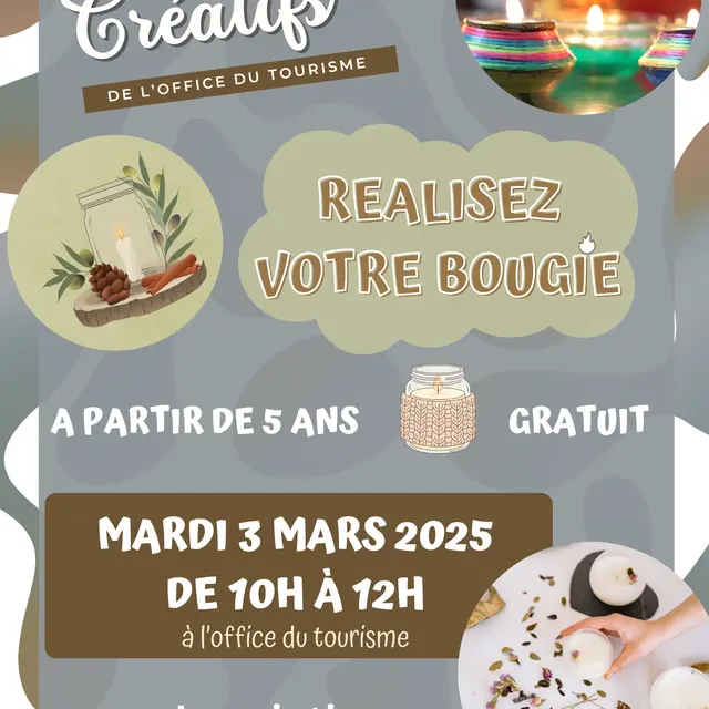 Atelier création de bougie_Corrençon-en-Vercors