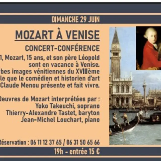 Concert - Conférence  Mozart à Venise  -Musique dans la Nef A_Vaison-la-Romaine