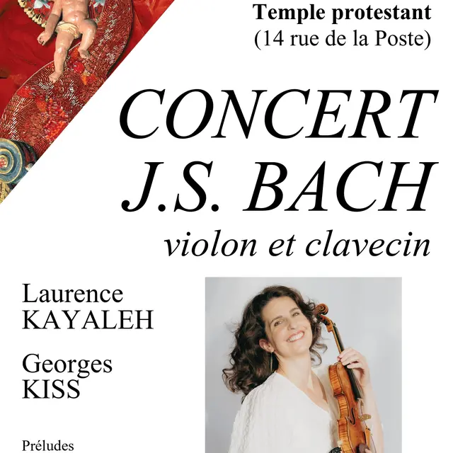 Concert : J.S. Bach, par Laurence Kayaleh, violon et Georges Kiss, clavecin_Annecy