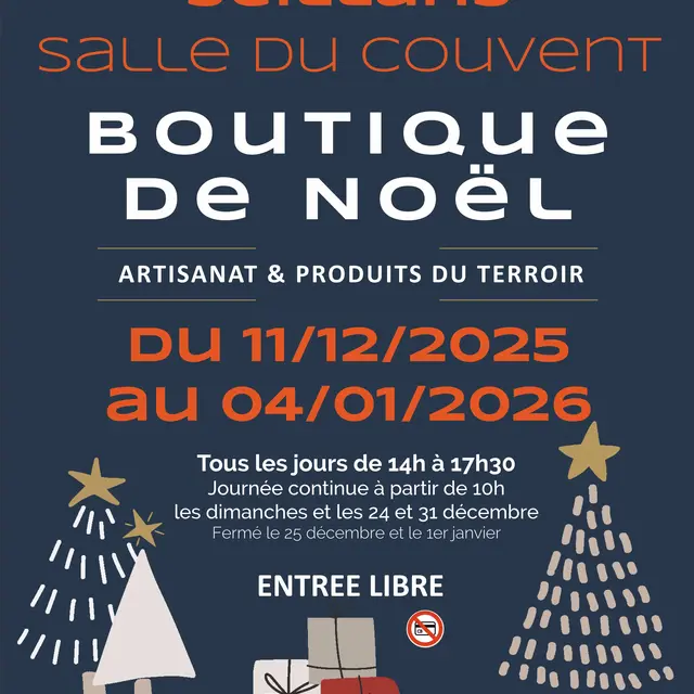 Boutique de Noël et crèche monumentale à Seillans_Seillans