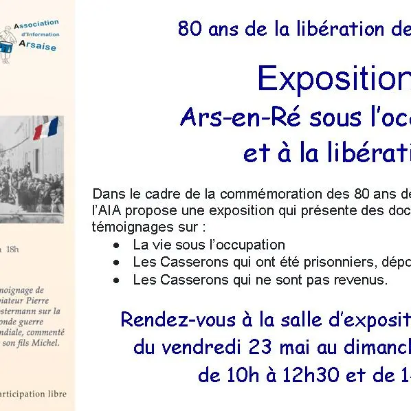 Exposition « 80 ans de la Libération » par l'AIA