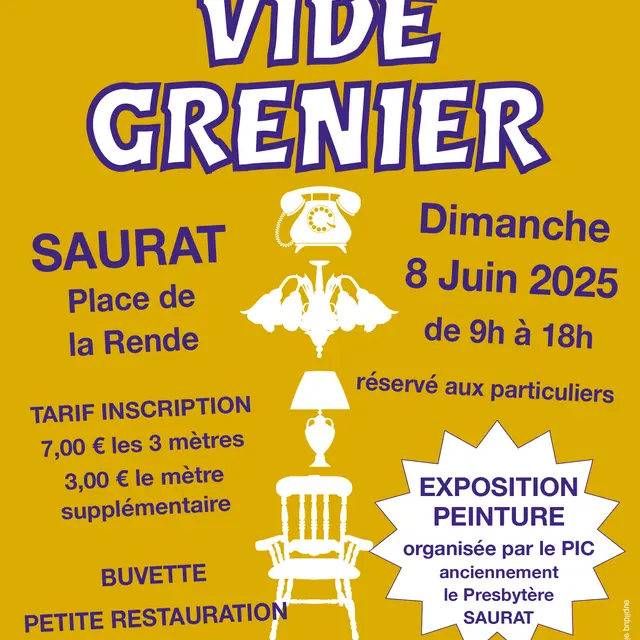 Vide grenier Les Puces Sauratoises_Saurat