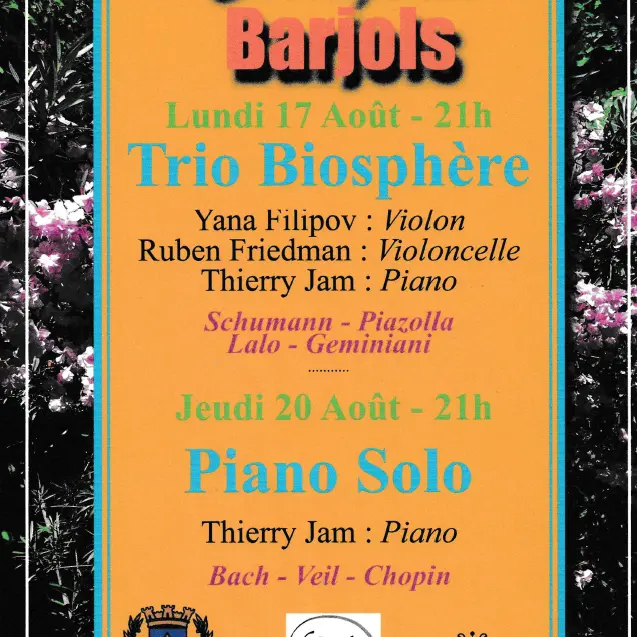 Concert : Trio Biosphère - musique classique_Barjols