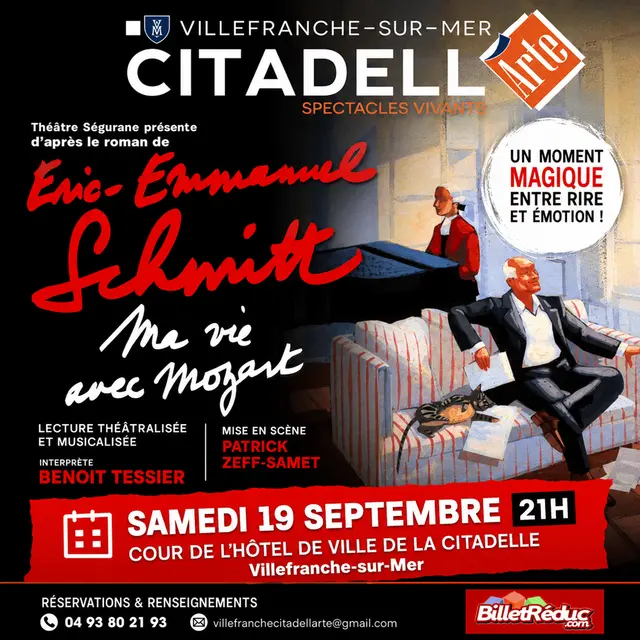 Citadell’arte : Théâtre : « Ma vie avec Mozart »_Villefranche-sur-Mer