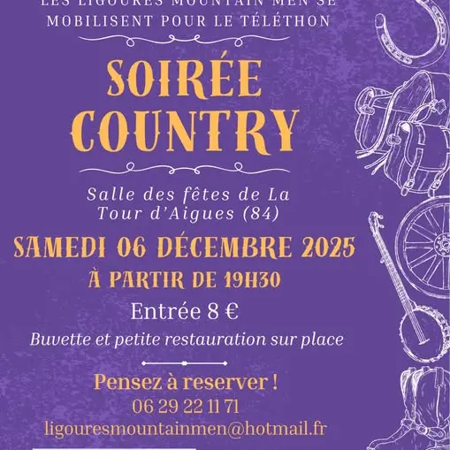 Les soirées country à La Tour d'Aigues par Ligoures Mountain Men_La Tour-d'Aigues