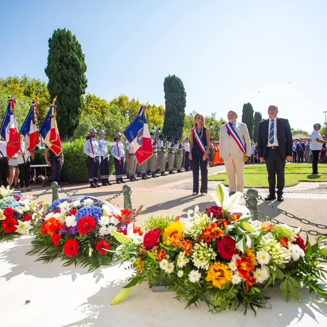 Fête de libération de Sanary : Cérémonie_Sanary-sur-Mer