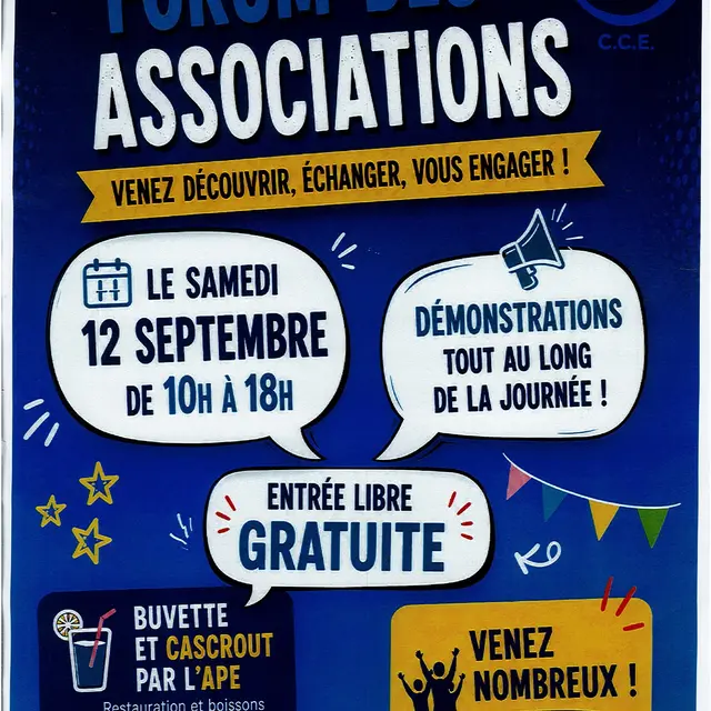 Affiche du forum des associations