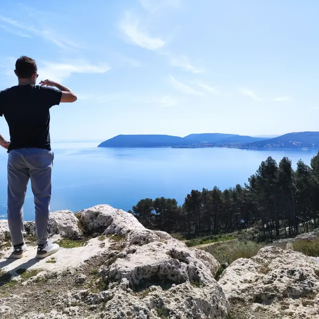 Pinède des 4 vents au bord de l'étang de Berre