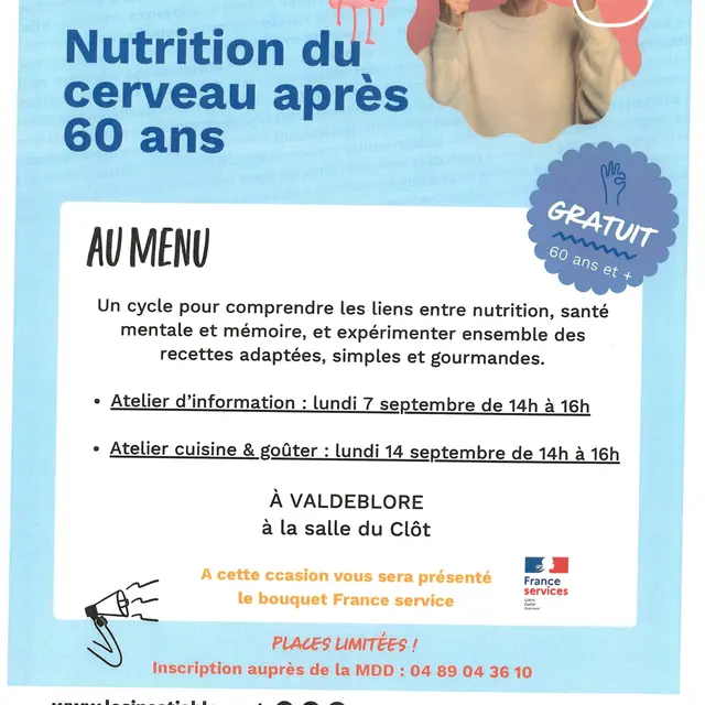 Atelier Nutrition du cerveau après 60 ans à la Médiathèque de Valdeblore_Valdeblore