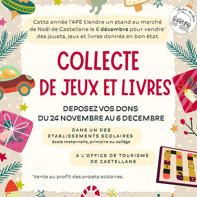 Collecte de jeux et livres_Castellane