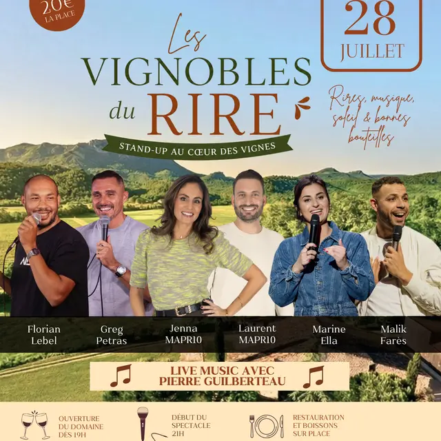 Stand up au cœur des vignes | Les vignobles du rire_La Celle