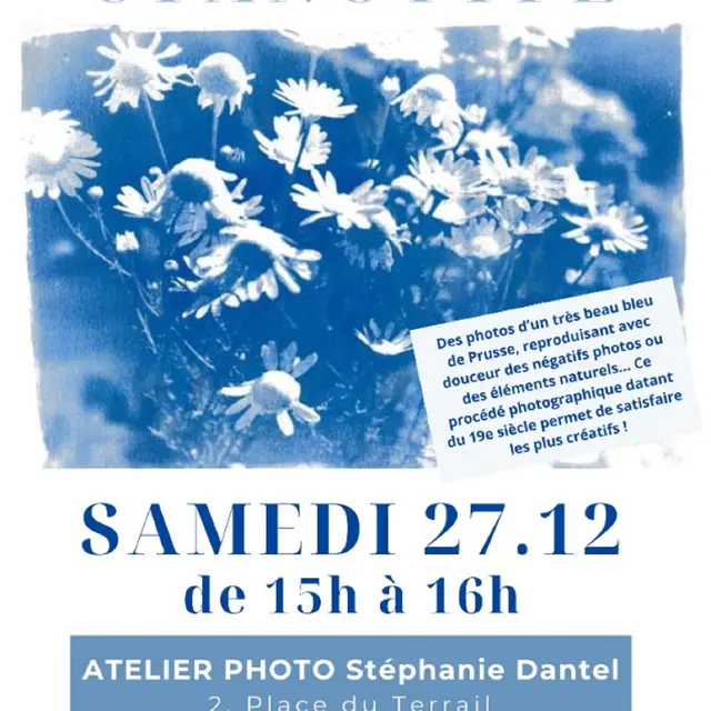 Atelier créatif: le Cyanotype ou procédé au Bleu de Prusse_Tourrettes