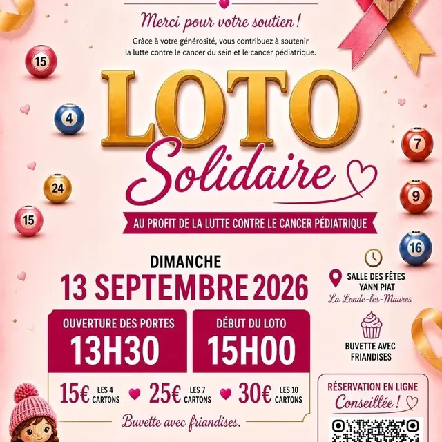 Loto solidaire de l'Association B.E.A_La Londe-les-Maures