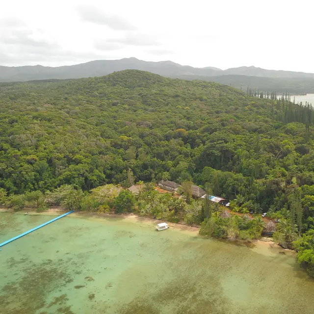 1_Plage du gîte Kanua Port Boisé vu d'hélico.JPG