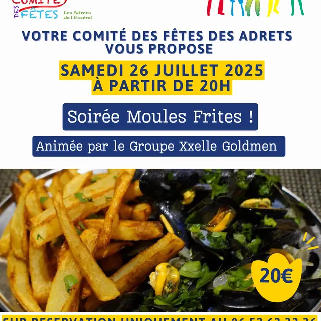 Soirée moules-frites_Les Adrets-de-l'Estérel