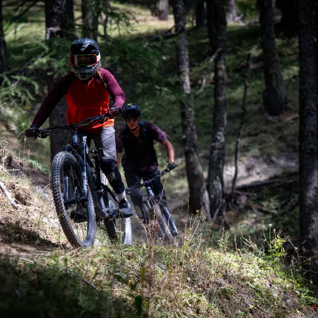 Itinéraire bike park piste bleue La Peymian_Abriès-Ristolas