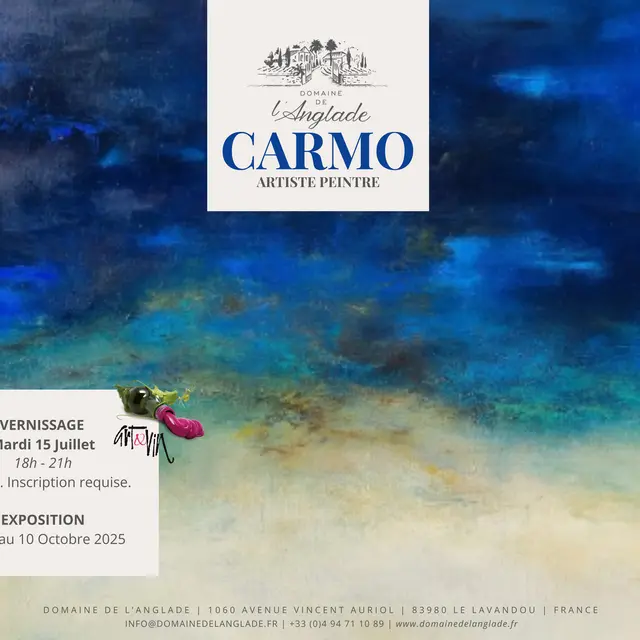Vernissage - Exposition Art & Vin CARMO artiste peintre_Le Lavandou