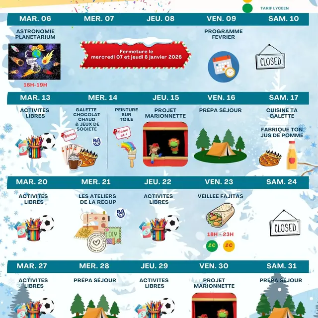 Animations Ré Jeunesse à La Flotte - janvier_La Flotte