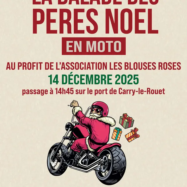 La Balade des Pères Noël en moto_Carry-le-Rouet