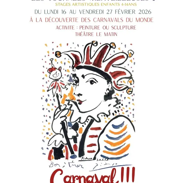 Les journées merveilleuses - Stages artistiques durant les vacances de février : A la découverte des carnavals du monde_Avignon