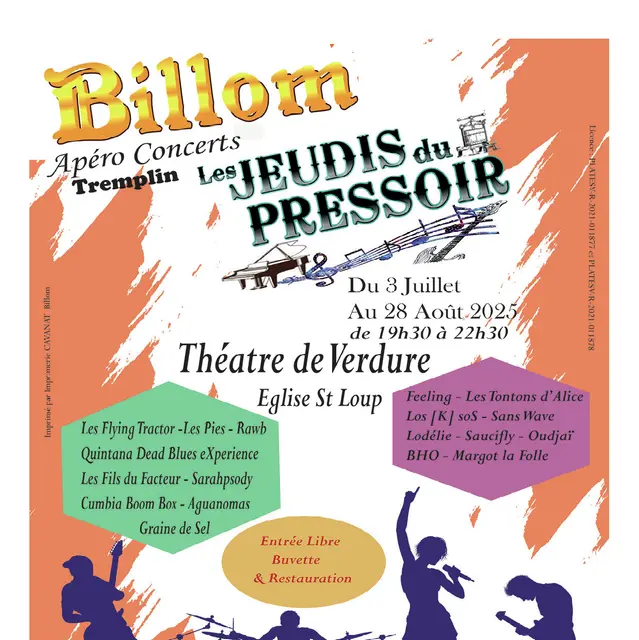 Les Jeudis du Pressoir - Saison 2025_Billom