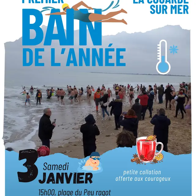 Premier bain de l'année_La Couarde-sur-Mer