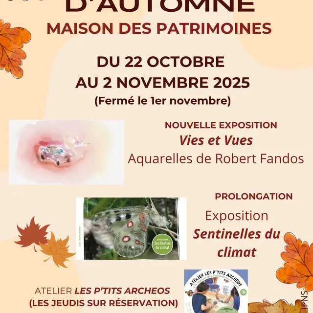 Affiche vacances d'automne 2025