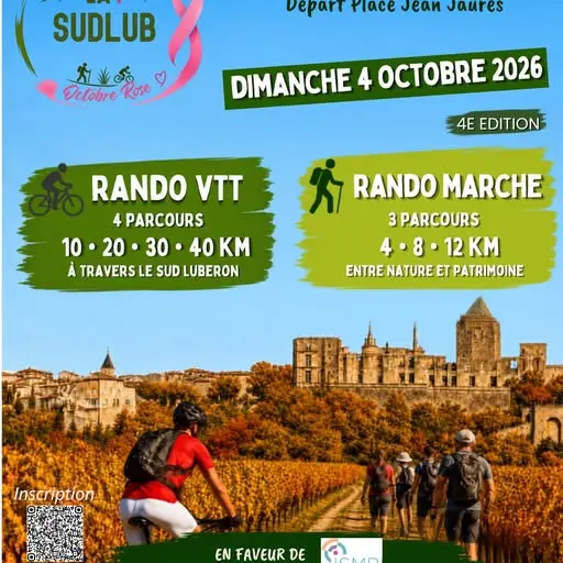 La Sud Lub 2026 -place aux randonnées pédestres et VTT à La Tour d 'Aigues_La Tour-d'Aigues