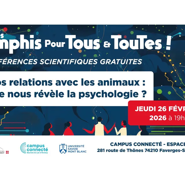 Amphis pour Tous : Conférence Nos relations avec les animaux : que nous révèle la psychologie ?_Faverges-Seythenex