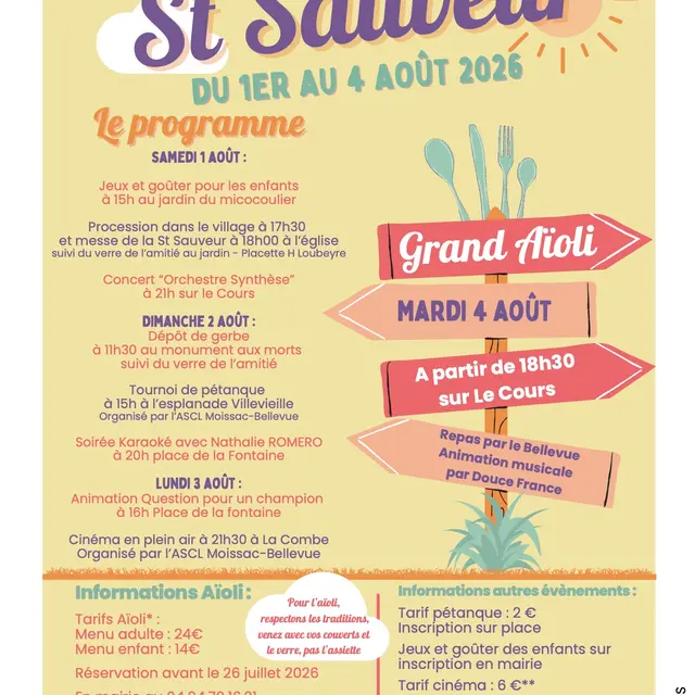 Fête Saint-Sauveur Moissac-bellevue