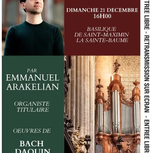 Concert : Pour le temps de Noël - Orgue_Saint-Maximin-la-Sainte-Baume