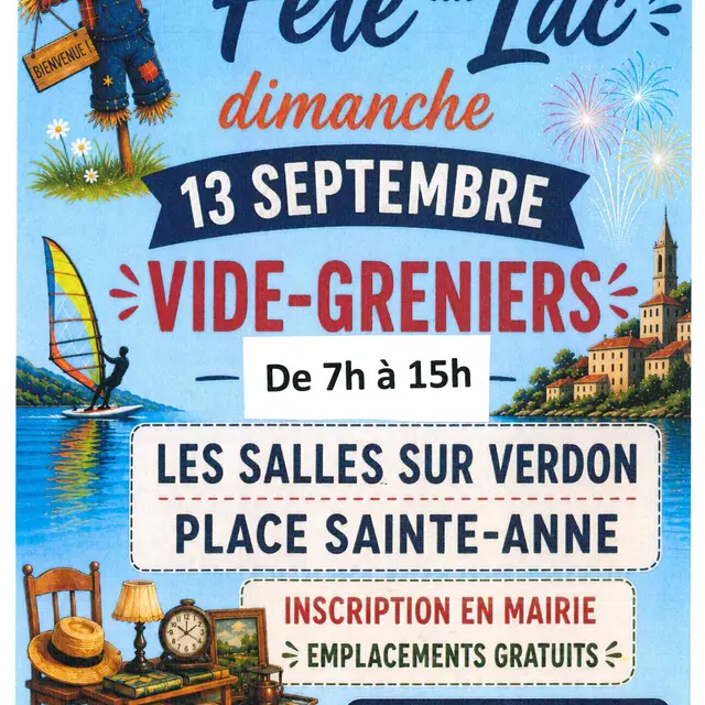 Fête du lac de Sainte-Croix - vide-grenier_Les Salles-sur-Verdon