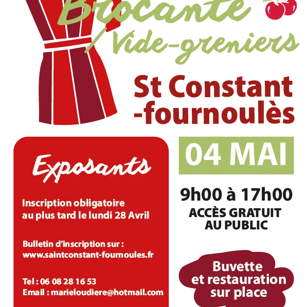 10e Vide-Grenier/Brocante de Saint-Constant_Saint-Constant-Fournoulès